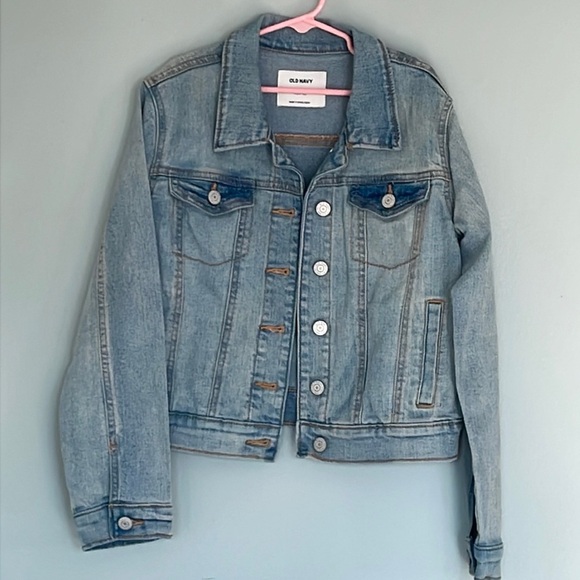 Old Navy Denim Jacket Sz L (10/12) - Picture 1 of 5